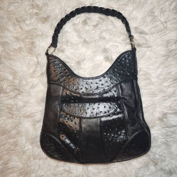 New Isabella Adams Black Leather Purse Handbag - Picture 12 of 13